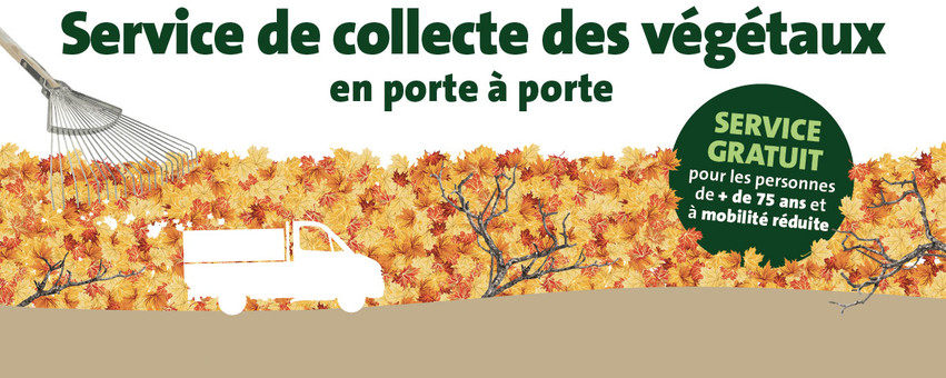 Service de collecte des végétaux en porte à porte par Orléans Métropole