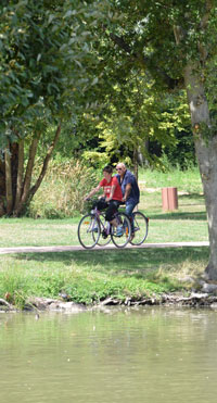 Balade à vélo dans le parc du Château
